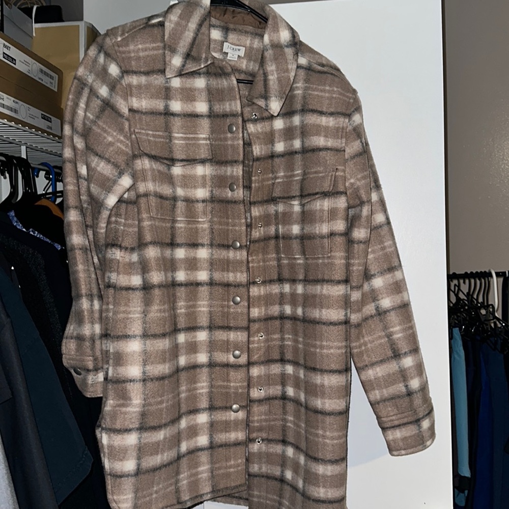 NWOT J Crew long shacket